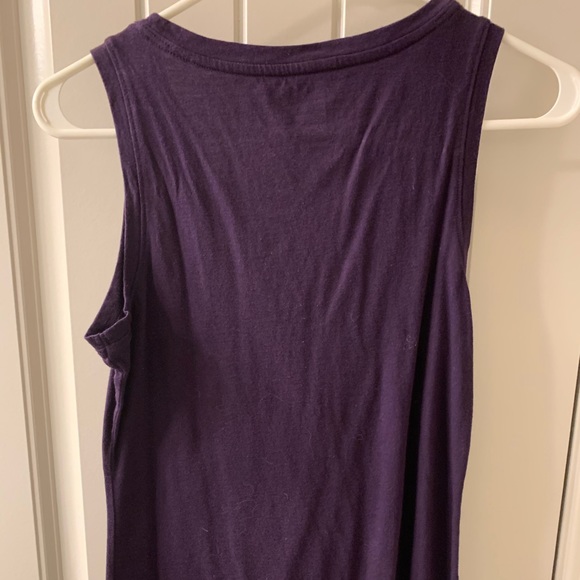Gap Plum Sleeveless Ruffle Top - Picture 2 of 3